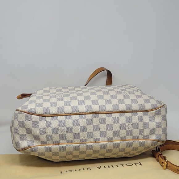 LOUIS VUITTON Damier Azur Canvas Evora MM Tote Bag - Picture 6 of 14
